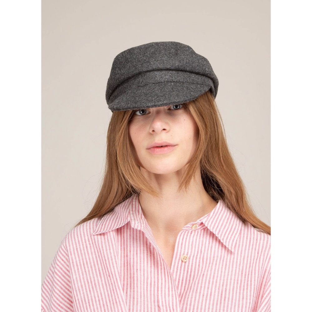 Isabel Marant Evie Hat in Gray, size T.56 (6 7/8”)